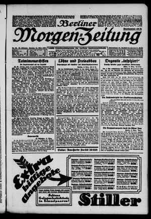 Berliner Morgen-Zeitung vom 11.03.1923