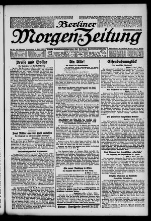 Berliner Morgen-Zeitung vom 05.04.1923