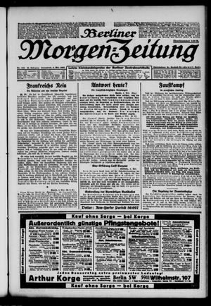 Berliner Morgen-Zeitung vom 05.05.1923