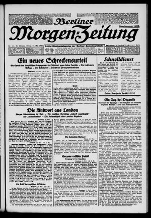 Berliner Morgen-Zeitung vom 11.05.1923