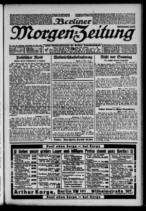 Berliner Morgen-Zeitung vom 12.05.1923