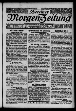 Berliner Morgen-Zeitung vom 28.08.1923