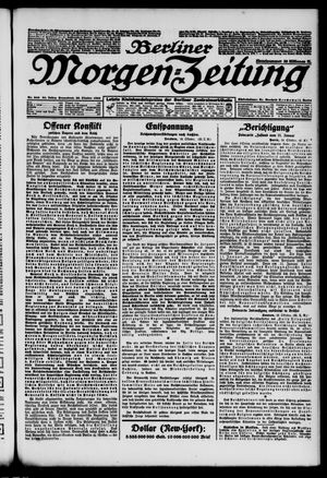 Berliner Morgen-Zeitung vom 20.10.1923