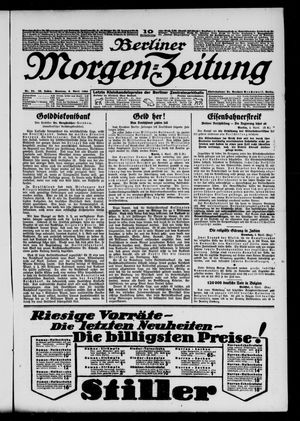 Berliner Morgen-Zeitung vom 06.04.1924