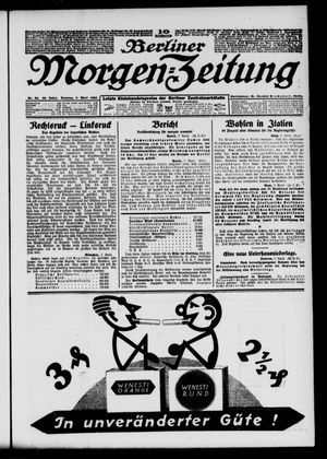 Berliner Morgen-Zeitung on Apr 8, 1924