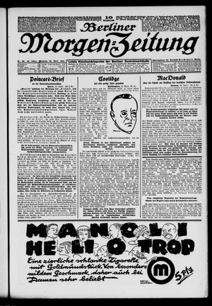 Berliner Morgen-Zeitung vom 23.04.1924