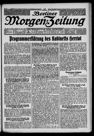 Berliner Morgen-Zeitung vom 18.06.1924