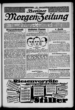 Berliner Morgen-Zeitung vom 22.06.1924