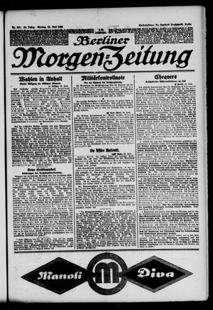 Berliner Morgen-Zeitung vom 23.06.1924