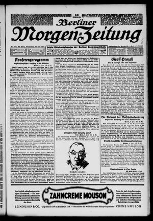 Berliner Morgen-Zeitung vom 10.07.1924