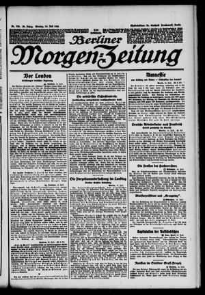 Berliner Morgen-Zeitung vom 14.07.1924