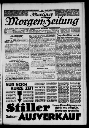 Berliner Morgen-Zeitung vom 20.07.1924