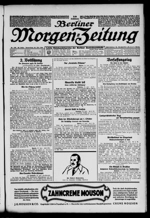Berliner Morgen-Zeitung vom 24.07.1924