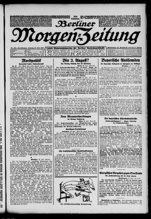 Berliner Morgen-Zeitung vom 27.07.1924