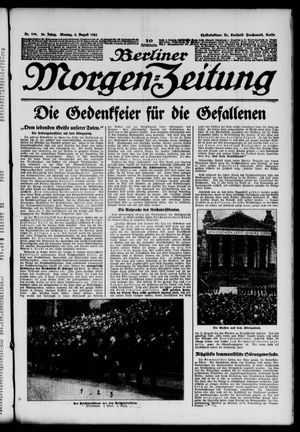 Berliner Morgen-Zeitung vom 04.08.1924