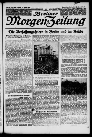 Berliner Morgen-Zeitung vom 11.08.1924