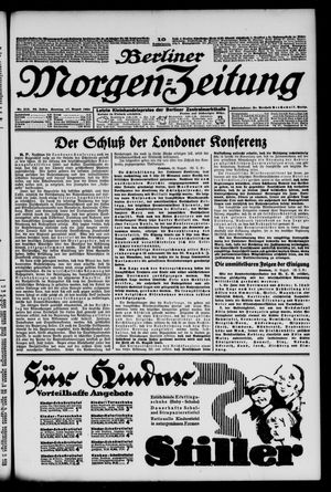 Berliner Morgen-Zeitung vom 17.08.1924