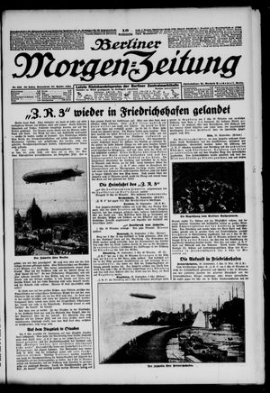 Berliner Morgen-Zeitung vom 27.09.1924