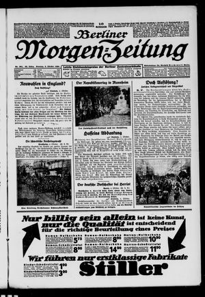 Berliner Morgen-Zeitung vom 05.10.1924