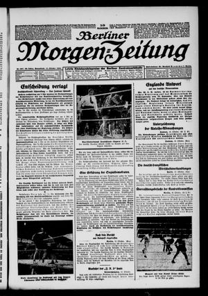 Berliner Morgen-Zeitung vom 11.10.1924