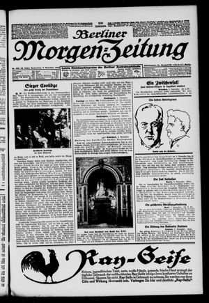 Berliner Morgen-Zeitung vom 06.11.1924