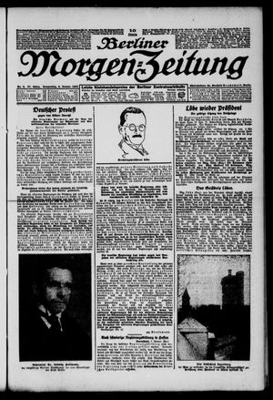 Berliner Morgen-Zeitung vom 08.01.1925