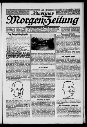 Berliner Morgen-Zeitung vom 16.01.1925