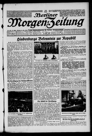Berliner Morgen-Zeitung vom 13.05.1925