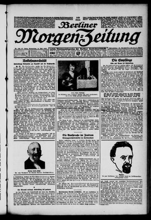 Berliner Morgen-Zeitung vom 14.05.1925