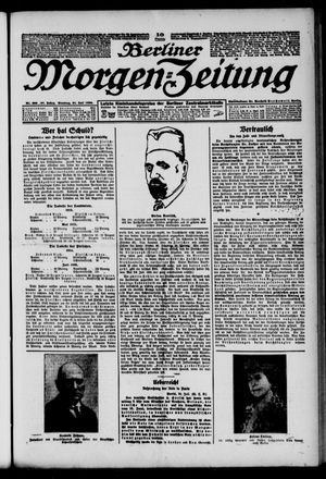 Berliner Morgen-Zeitung vom 21.07.1925