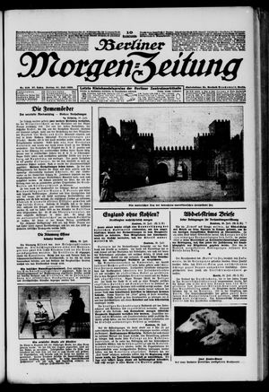 Berliner Morgen-Zeitung vom 31.07.1925