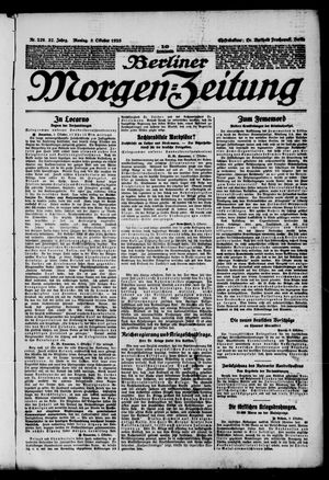 Berliner Morgen-Zeitung on Oct 5, 1925