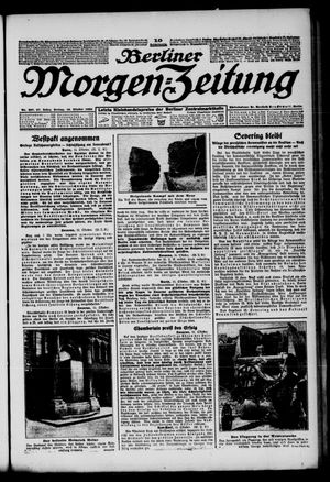 Berliner Morgen-Zeitung vom 16.10.1925