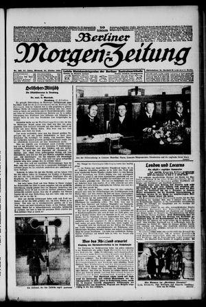 Berliner Morgen-Zeitung on Oct 21, 1925