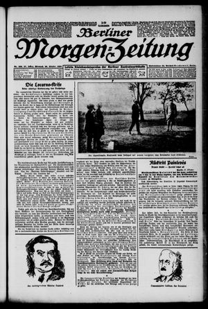 Berliner Morgen-Zeitung vom 28.10.1925