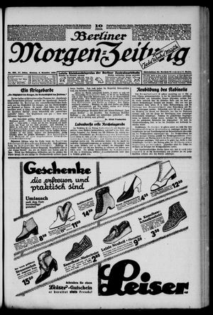 Berliner Morgen-Zeitung vom 06.12.1925