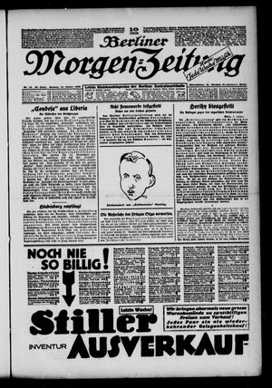Berliner Morgen-Zeitung vom 10.01.1926