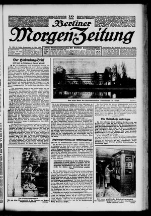 Berliner Morgen-Zeitung vom 10.06.1926