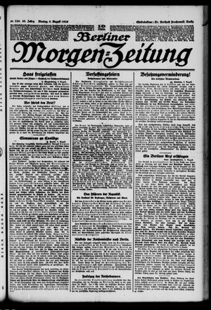 Berliner Morgen-Zeitung vom 09.08.1926