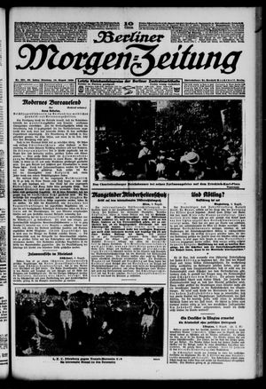 Berliner Morgen-Zeitung vom 10.08.1926