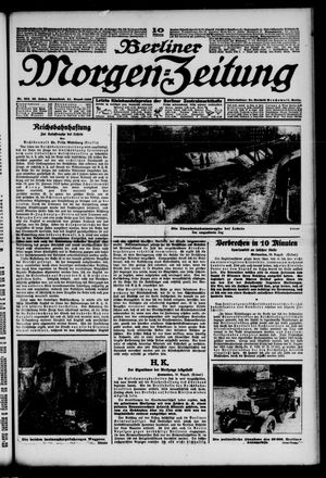 Berliner Morgen-Zeitung on Aug 21, 1926
