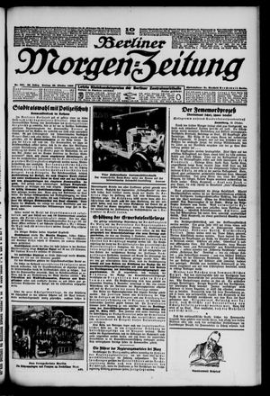 Berliner Morgen-Zeitung vom 29.10.1926