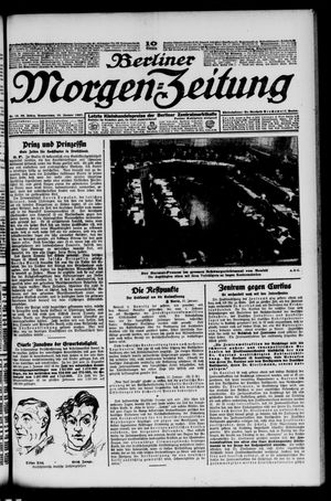 Berliner Morgen-Zeitung vom 13.01.1927