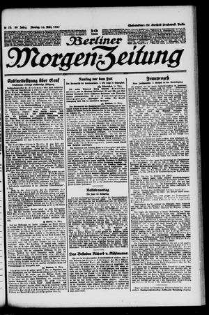 Berliner Morgen-Zeitung on Mar 14, 1927