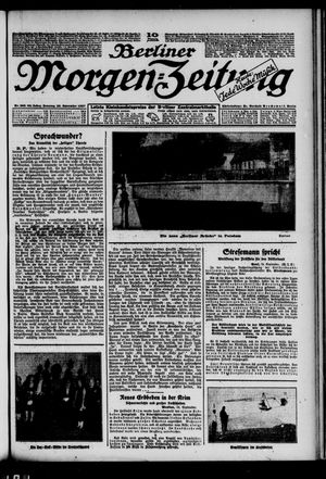 Berliner Morgen-Zeitung on Sep 25, 1927