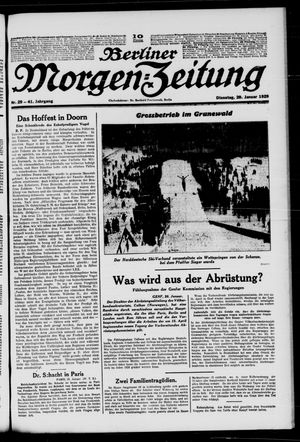 Berliner Morgen-Zeitung vom 29.01.1929