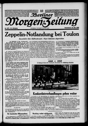 Berliner Morgen-Zeitung vom 18.05.1929