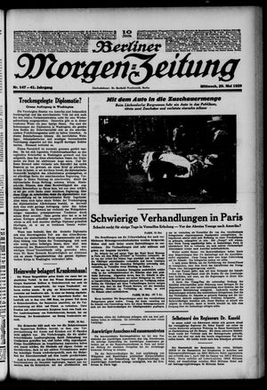 Berliner Morgen-Zeitung vom 29.05.1929