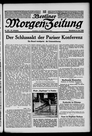 Berliner Morgen-Zeitung vom 08.06.1929