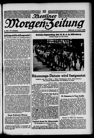 Berliner Morgen-Zeitung vom 14.08.1929